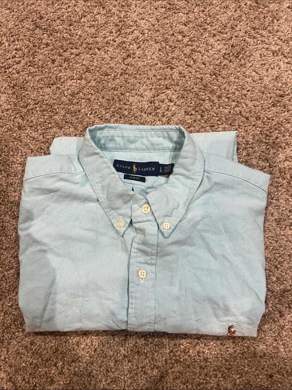 Ralph Lauren Light Blue Button-Down Oxford Shirt